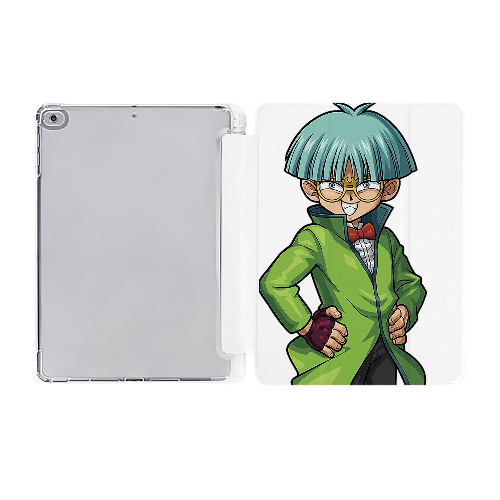 （画像用） 遊☆戯☆王 Yu-Gi-Oh! IPad ケース ペン収納付き 三つ折りスタンド PUレザー×シリコン 対応機種9.5/10.5/10.9インチ